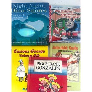 Vintage Modern Childrens‎ 5 Book Collection Illustrated Covers Touch Feel